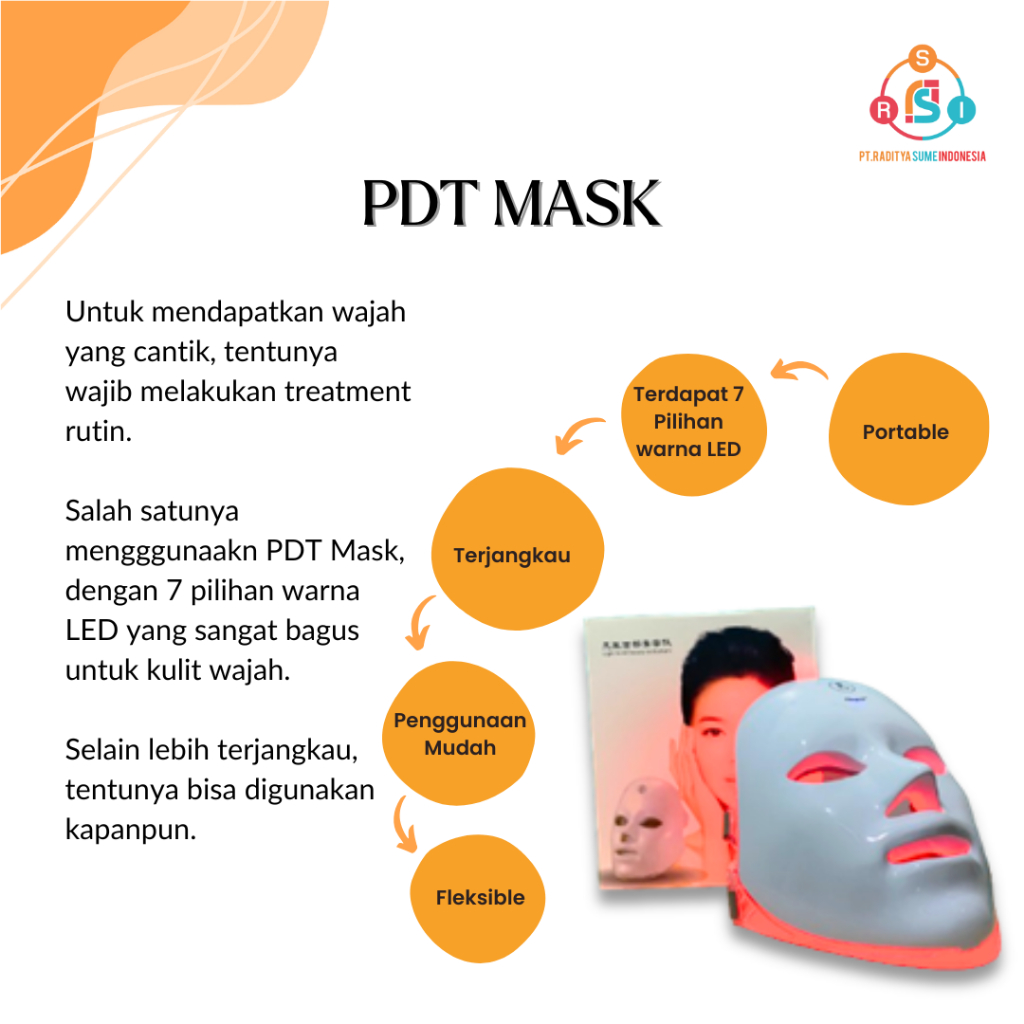 ALAT KECANTIKAN PDT MASK BB GLOW TREATMENT PDT MASK TOPENG