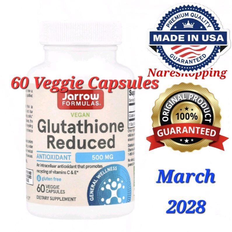 JarrowFormulas, Vegan Glutathione Reduced, 500 mg, 60 Veggie Caps March 2028