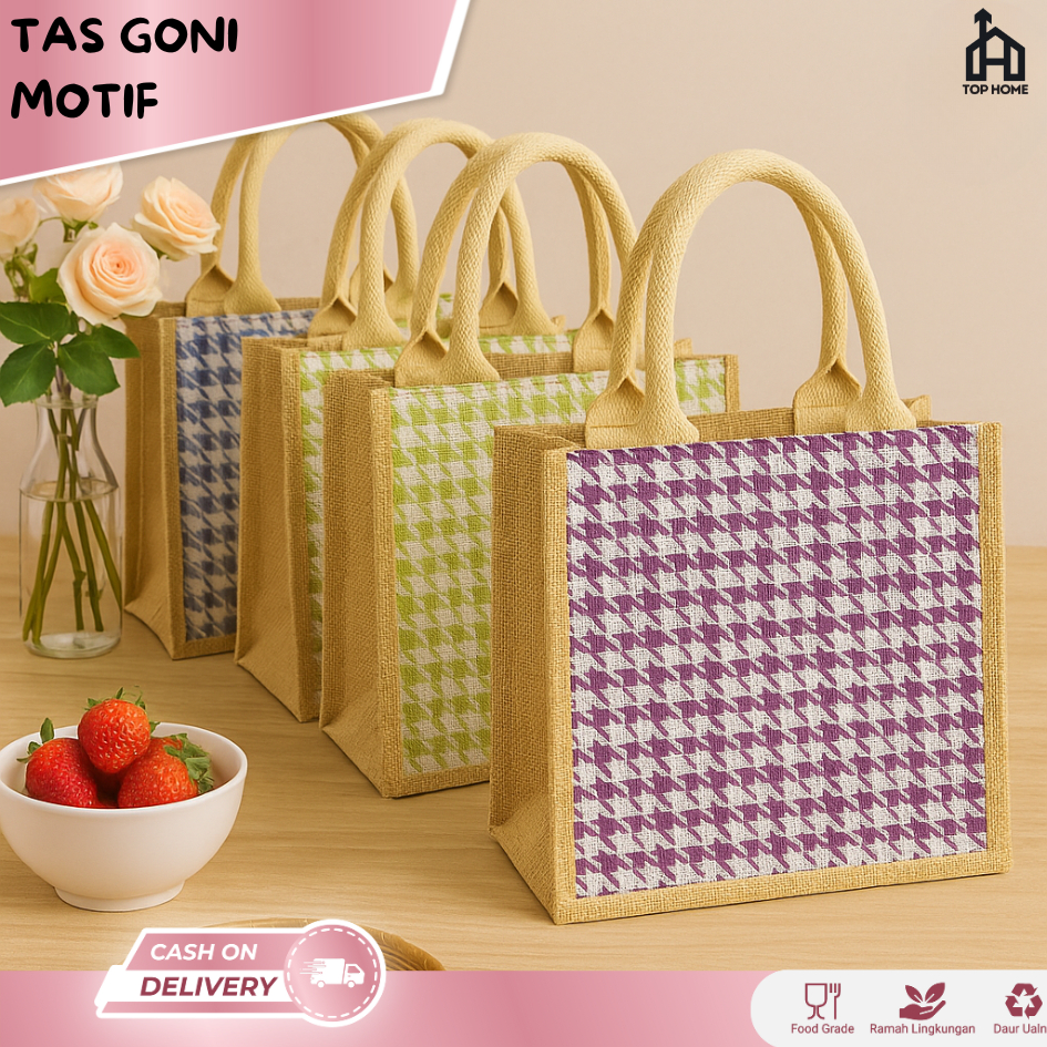 

Tas Goni Tote Bag / Jute Bag Tas Karung Goni /Tas Goni / Artistic Hand Bag Muji Premium Quality