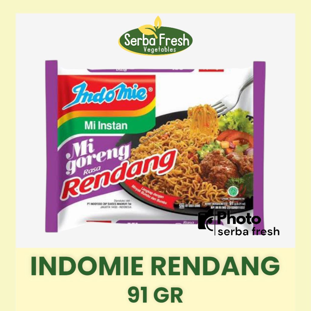 

INDOMIE MIE GORENG RENDANG 91 GRAM SERBA FRESH