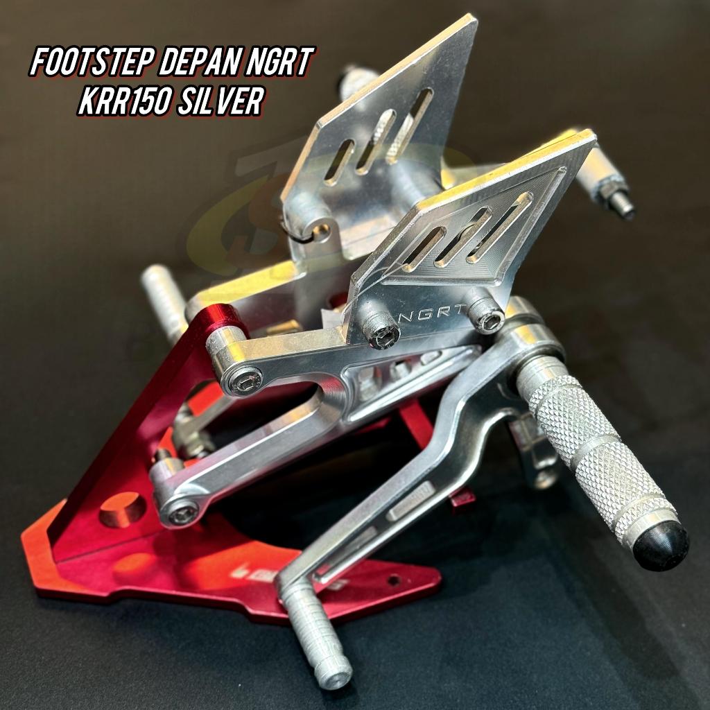 Footstep Depan Underbone NGRT Ninja RR KRR Silver