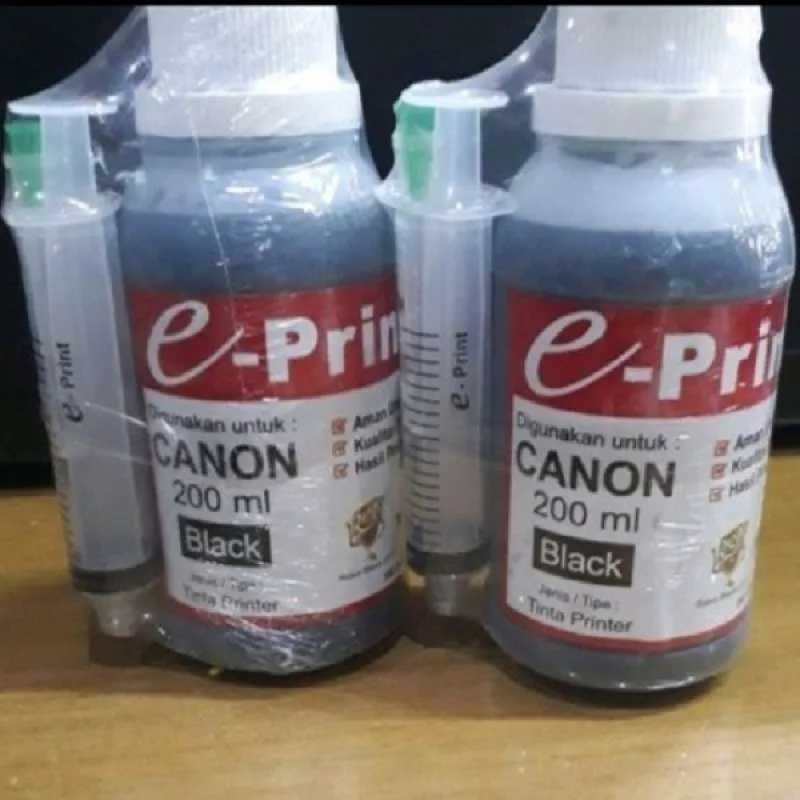Tinta Printer e-Print untuk CANON warna Hitam