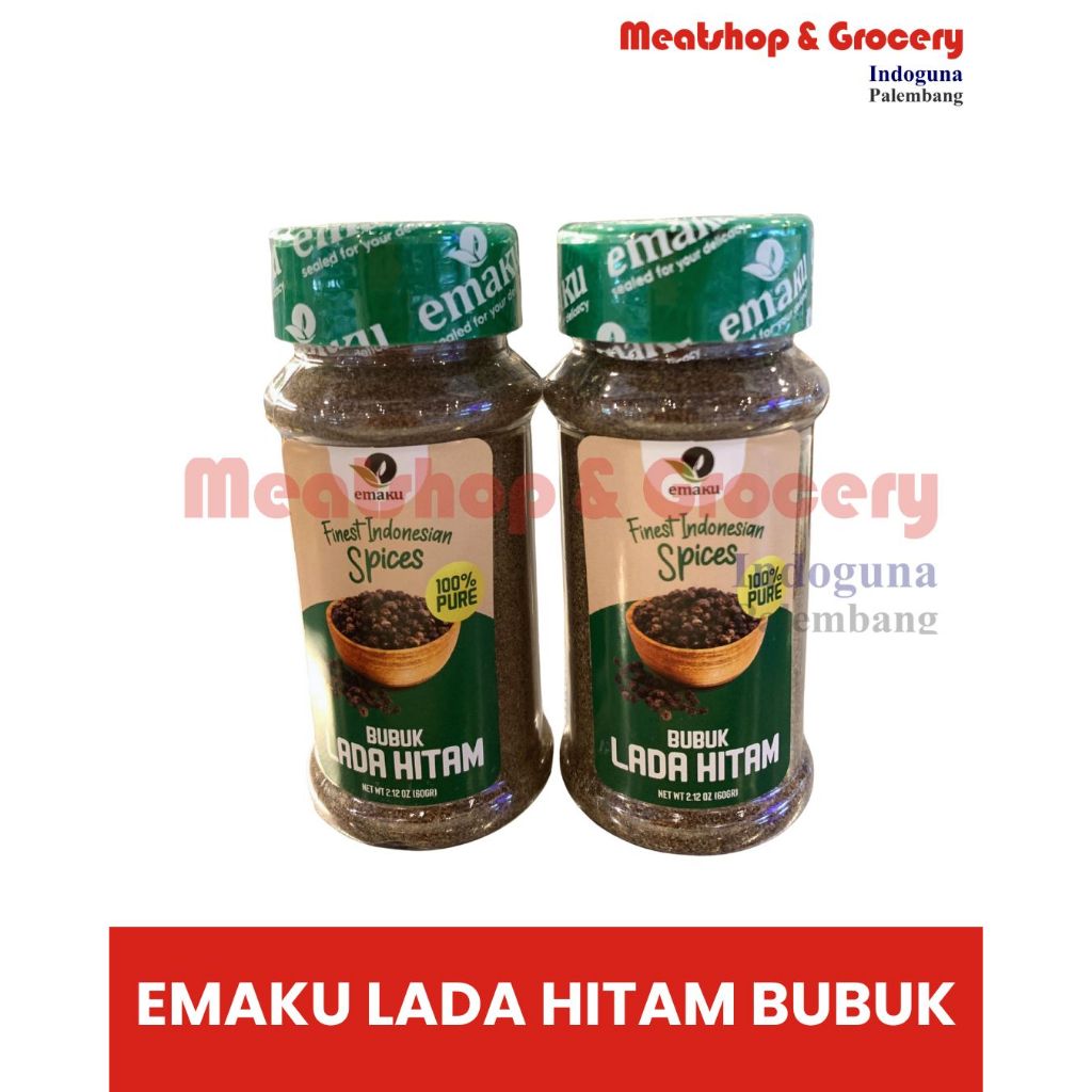 

Emaku Lada Hitam Bubuk 60 gr | Blackpepper Powder Emaku