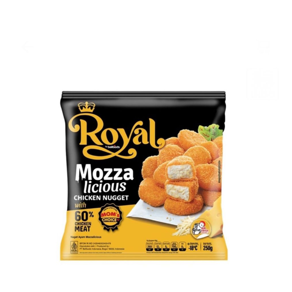 

royal chicken nugget mozzalicious 250 gram
