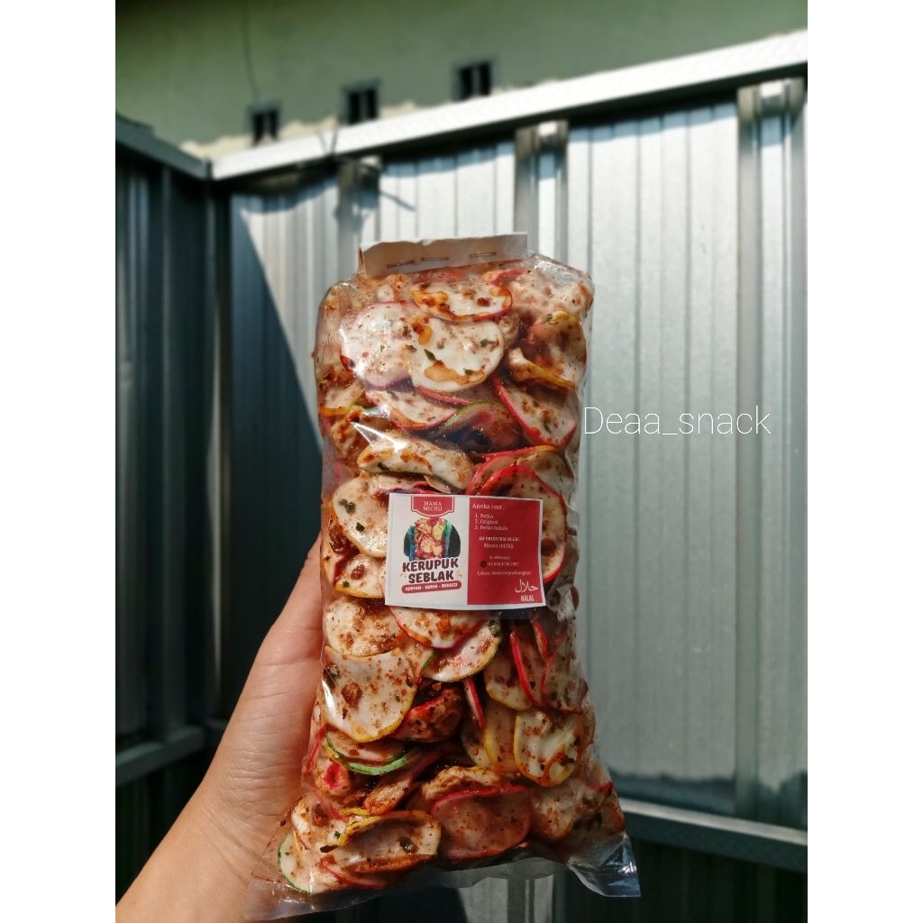 

kerupuk seblak gurihh pedas daun jeruk 250gr