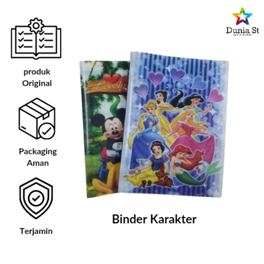 

Binder Karakter / Binder anak / Binder Bahan Plastik /Binder Motif