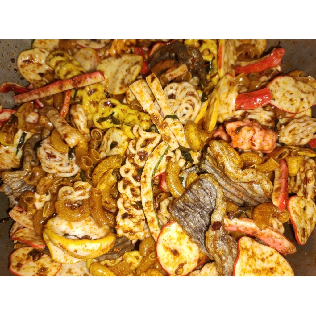 

Sebring kerupuk seblak kering mix 6 varian 500gram pedes nampolll