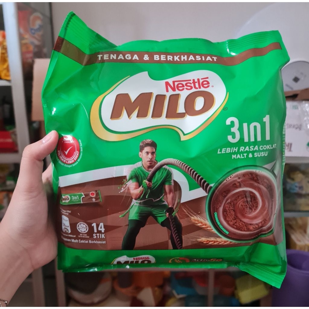 

NESTLE Milo 3 in 1 Malaysia Pak (14 Sachet)