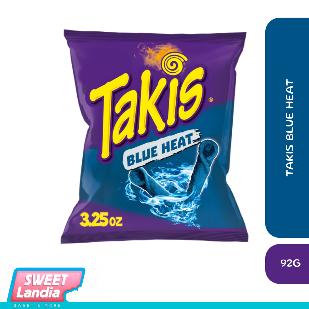 

Takis Blue Heat Hot Chili Pepper Tortilla Chips 92g