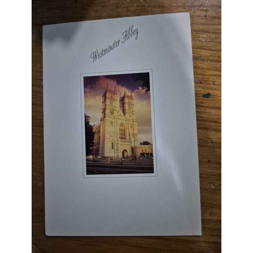 

kartu pos inggris westminster abbey/england postcard