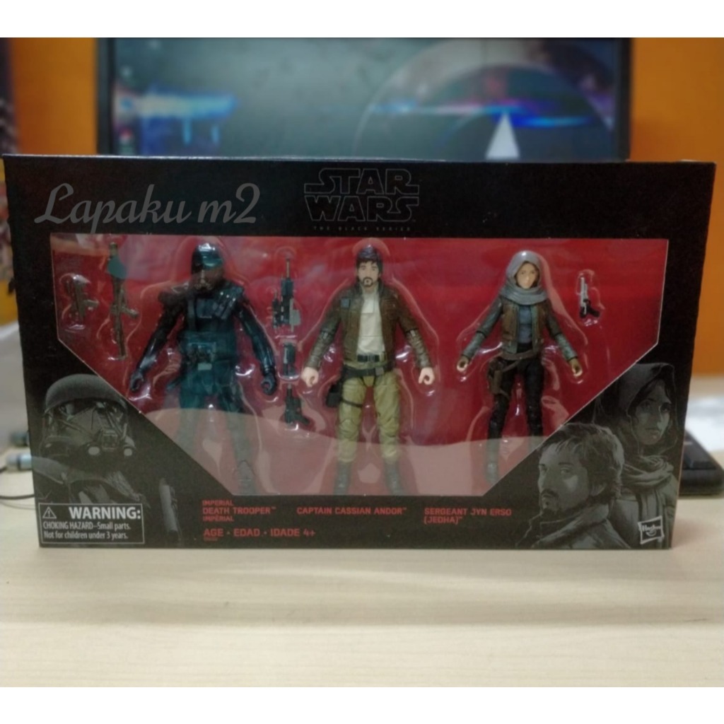 HASBRO STAR WARS ROGUE ONE BLACK SERIES 6 FIGURE 3 PACK EXCLUSIVE