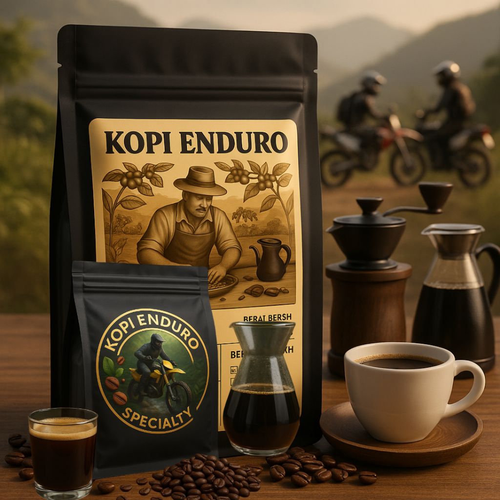 

Enduro Kopi Specialty Grade 100 gram Wine Process | Bubuk Kopi & Biji Sangrai (Roasted Beans) | 100% Arabika Lokal | Fresh Roasting