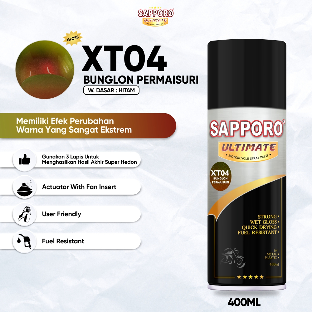 SAPPORO ULTIMATE XT04 BUNGLON PERMAISURI /  SAPPORO SPRAY