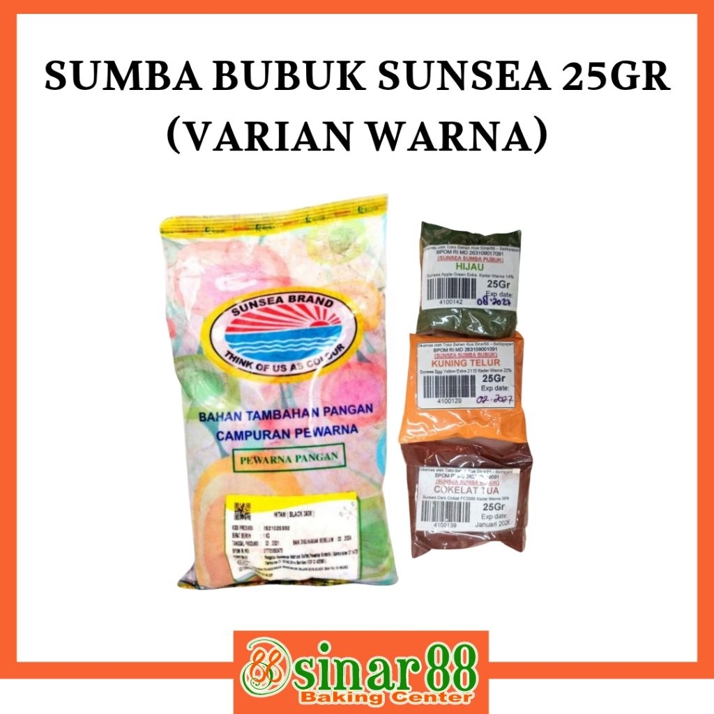 

SUMBA BUBUK SUNSEA REPACK 25GR (VARIAN WARNA)