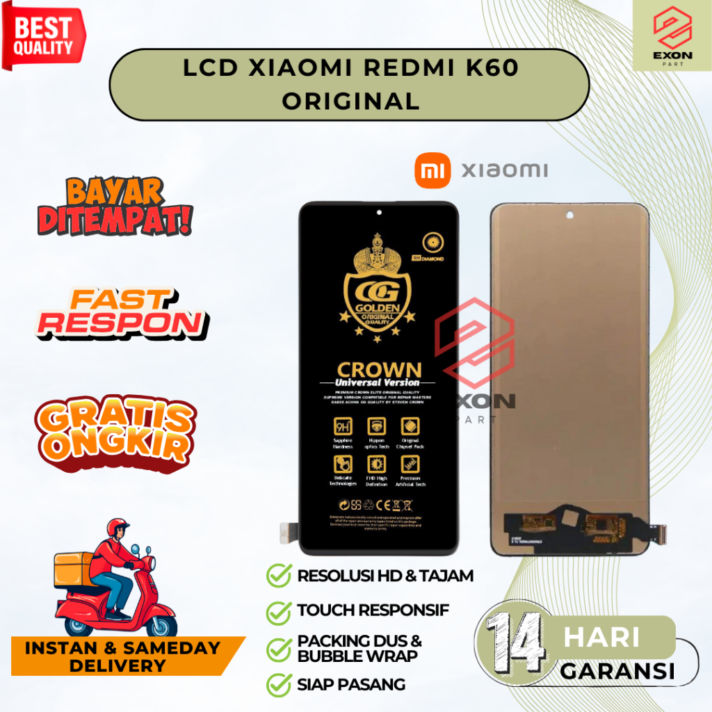 LCD XIAOMI REDMI K60 / LCD REDMI K60 / LCD REDMI K60 PRO FULLSET COMPLETE
