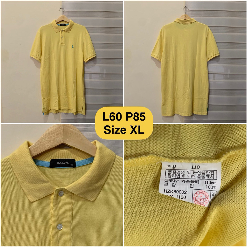 Poloshirt Hazzys Kuning Original