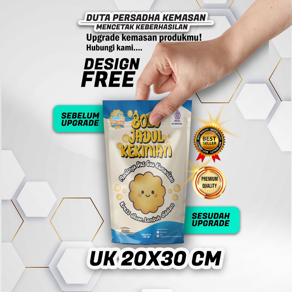 KEMASAN 20x30 | FULL PRINT | STANDING POUCH | CUSTOME | PLASTIK | CETAK STANDING POUCH | STANDING  P