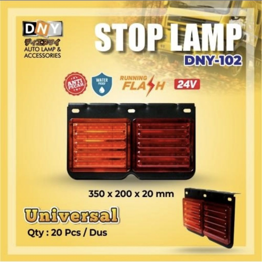 DNY-102 Stop Lamp / Lampu Stop Truk Box Bak Trailer Kontainer