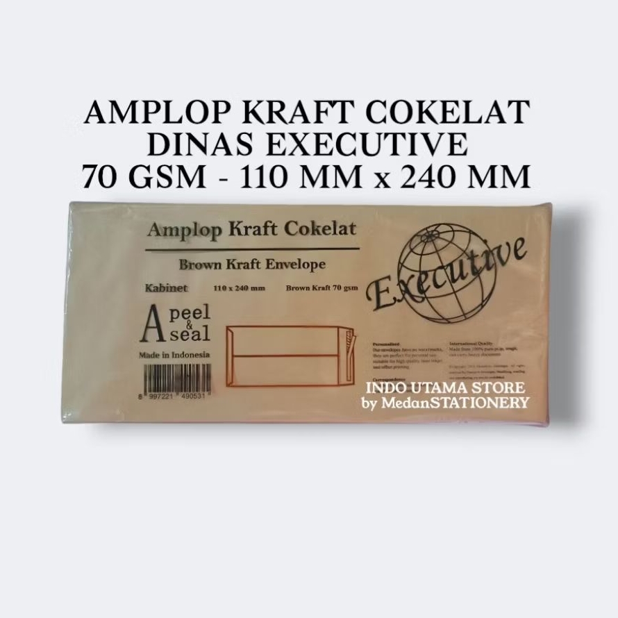 

[100 LEMBAR] AMPLOP COKELAT DINAS KABINET EXECUTIVE