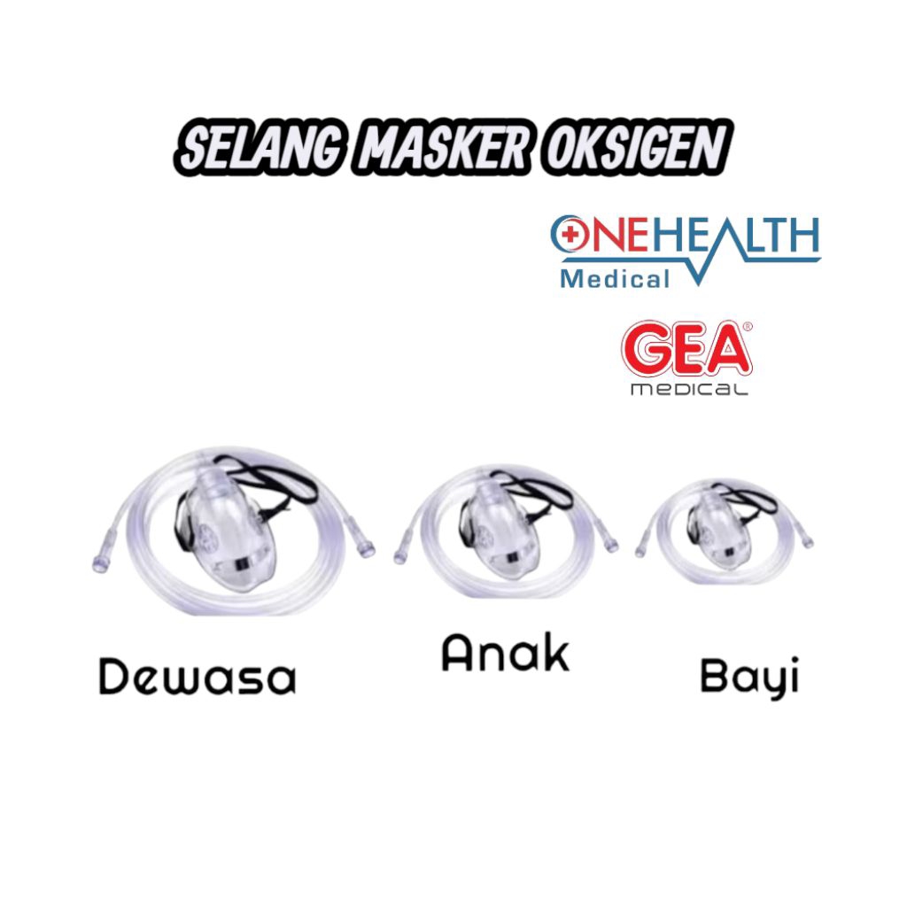 Selang Masker Oksigen - Oksigen Mask