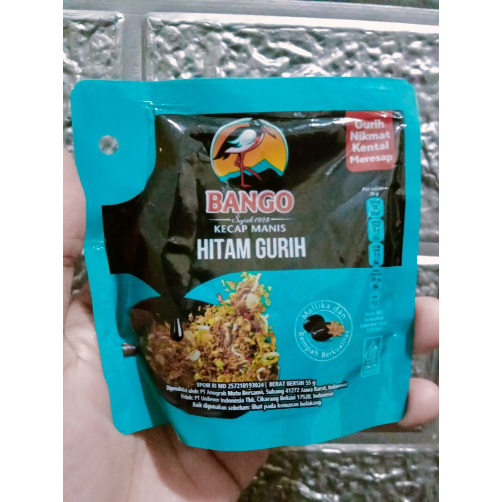 

Kecap Bango Hitam gurih 55g/kecap bango