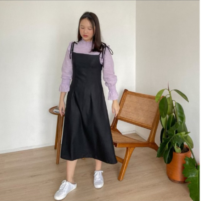 Preloved Ninette solji pinafore dress