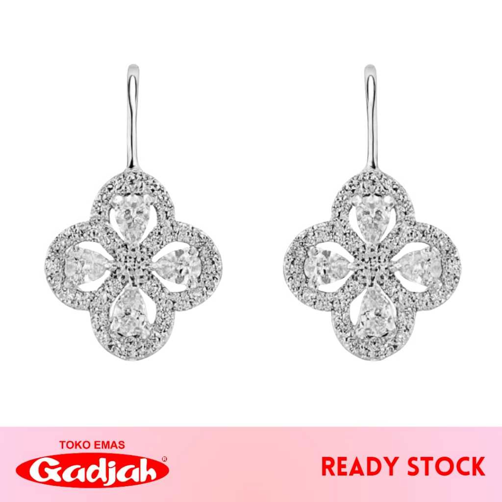 Anting Emas Kawatan Clover Mata Tabur Samping - Toko Emas Gadjah