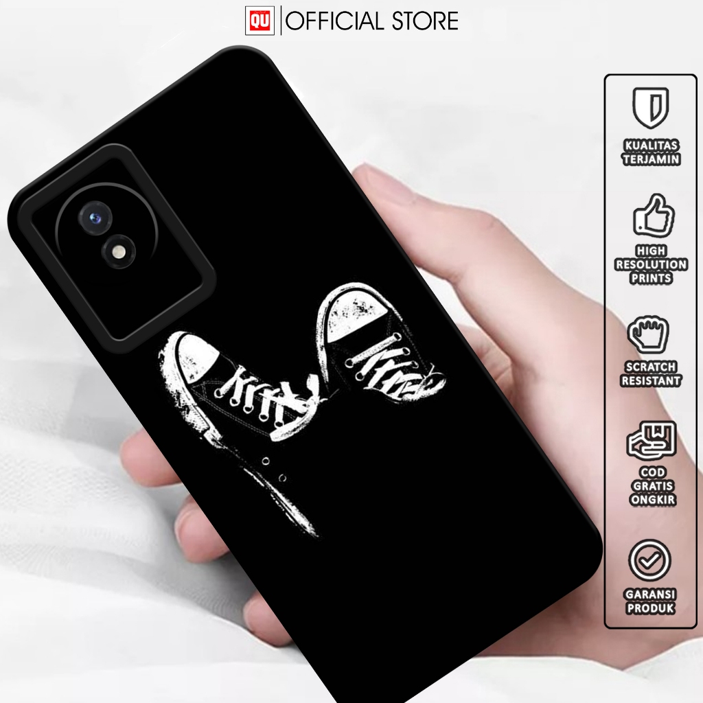 [ BLCK ]  Premium Case For VIVO Y02 Y02A Y02T - Casing Hp VIVO Y02 Y02A Y02T - Softcase Hp VIVO Y02 