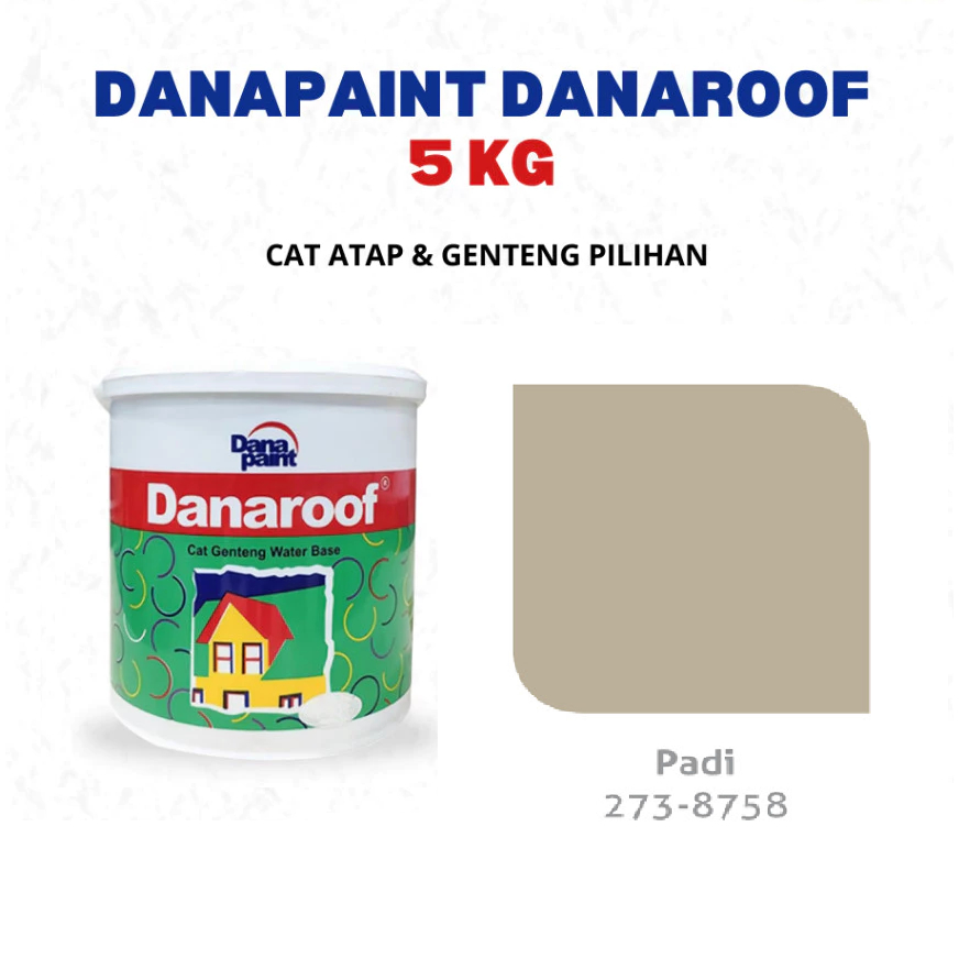 Danaroof Cat Genteng, Asbes, dan Beton 3.78 Liter //WARNA PADI 273-8758