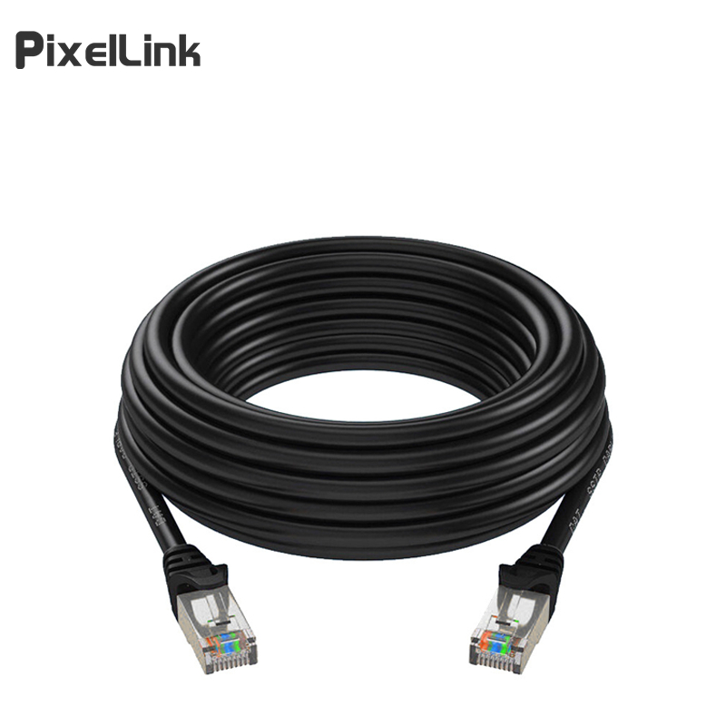 PixEILink 1000Mbps Kabel LAN Outdoor FTP CAT6 10/15/20/30/40/50/60/70 Meter Pabrikan Hight Quality