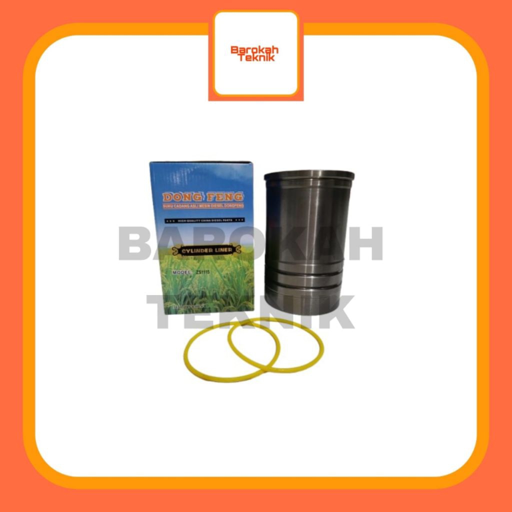 Sparepart Cylinder Liner With Oring / Buring S 1115  Dongfeng