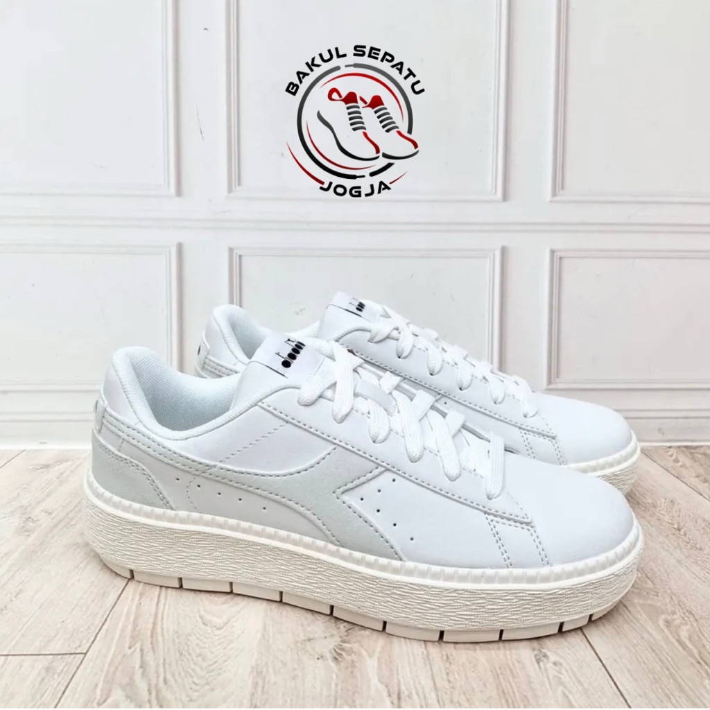 Sepatu Wanita DIADORA Jace Full White (Size 36-38) Sneakers Casual Sport Sekolah
