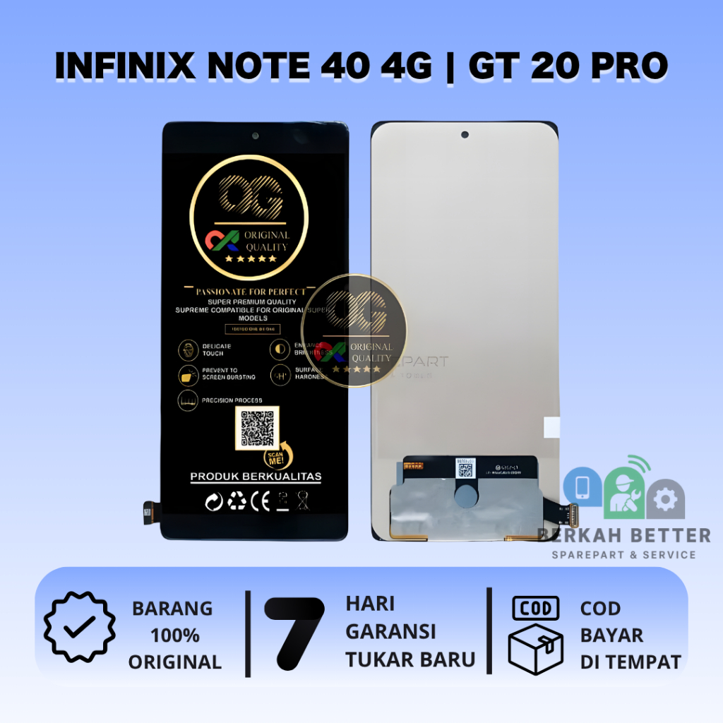 LCD INFINIX NOTE 40 4G | INFINIX GT 20 PRO ORIGINAL TOUCHSCREEN