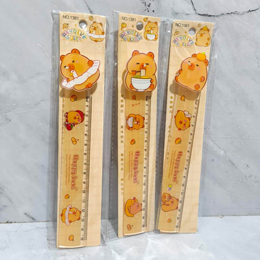 

Rotating Ruler Cute / Penggaris Putar Lucu Kapibara Kapibala Capybara