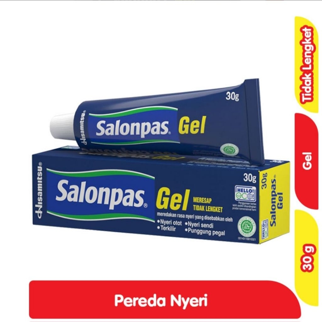 Salonpas Gel 30g – Obat Oles Pereda Nyeri Otot & Sendi