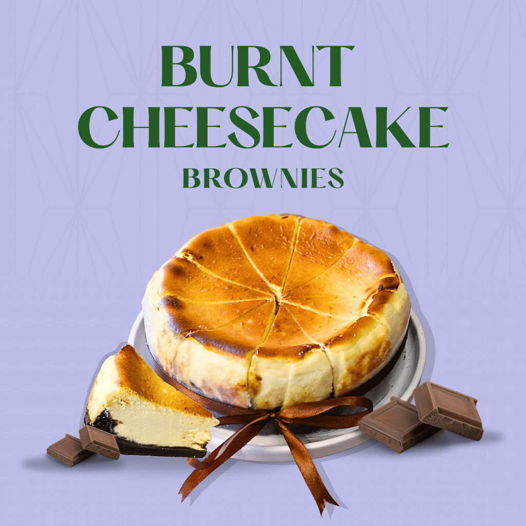 

BURNT CHEESE CAKE BROWIES - GIFT BY MEL