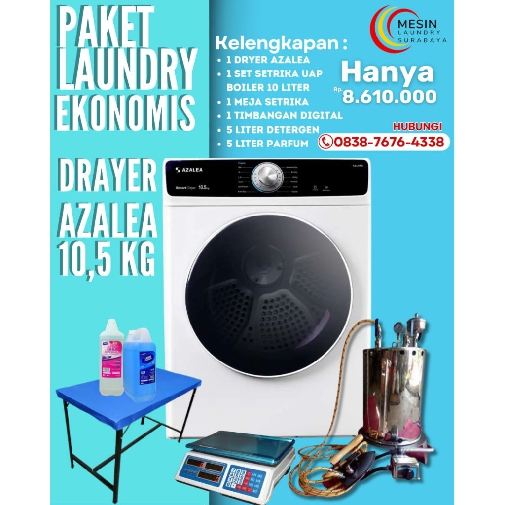 Paket Usaha Laundry Pemula 1 Dryer