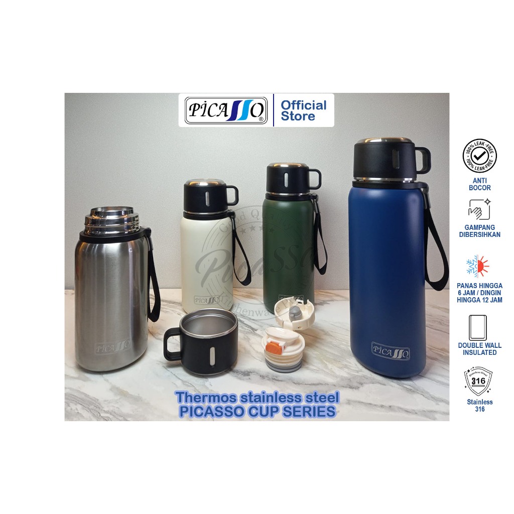 Thermos stainless steel Picasso Cup Series 4 pilihan warna