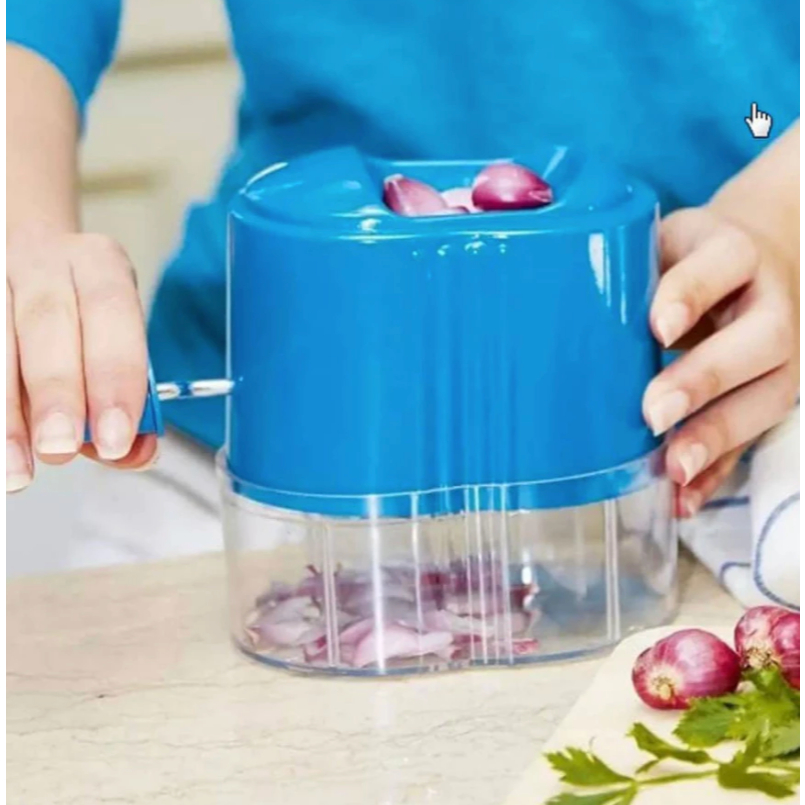 Alat Iris Bawang Manual Pemotong Perajang Blender Giling Bumbu Dapur Penghalus Bawang Merah Putih