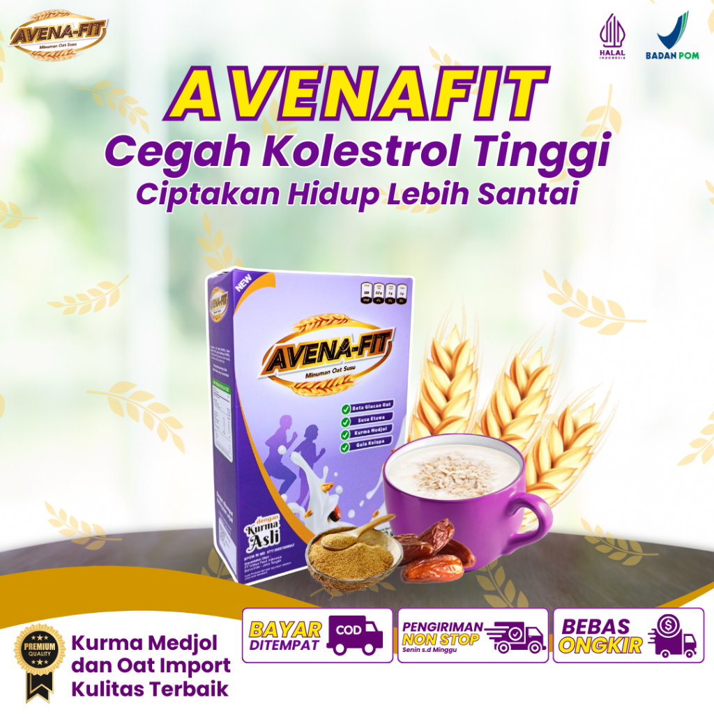 

Avena Fit Oat Kolesterol - Sereal Sehat untuk Turunkan Kolesterol dan Menjaga Kesehatan Jantung Secara Alami