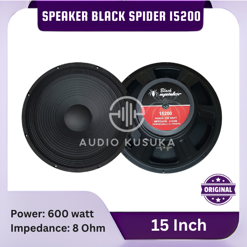 SPEAKER KOMPONEN BLACK SPIDER ORIGINAL 15200 15 INCH 15IN 15"