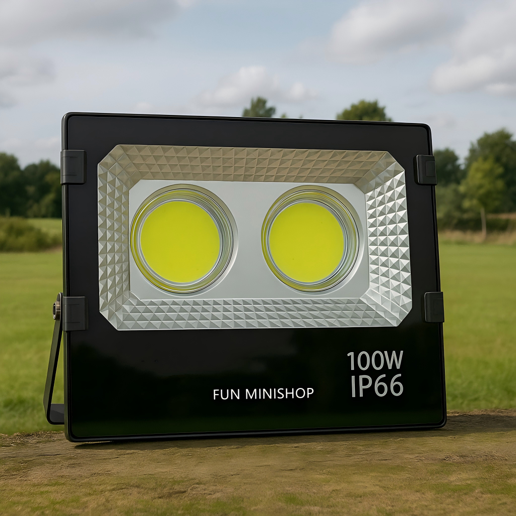 FUN M Lampu Sorot Tembak Led COB 100 Watt / Lampu Sorot LED 100 Watt Waterproof