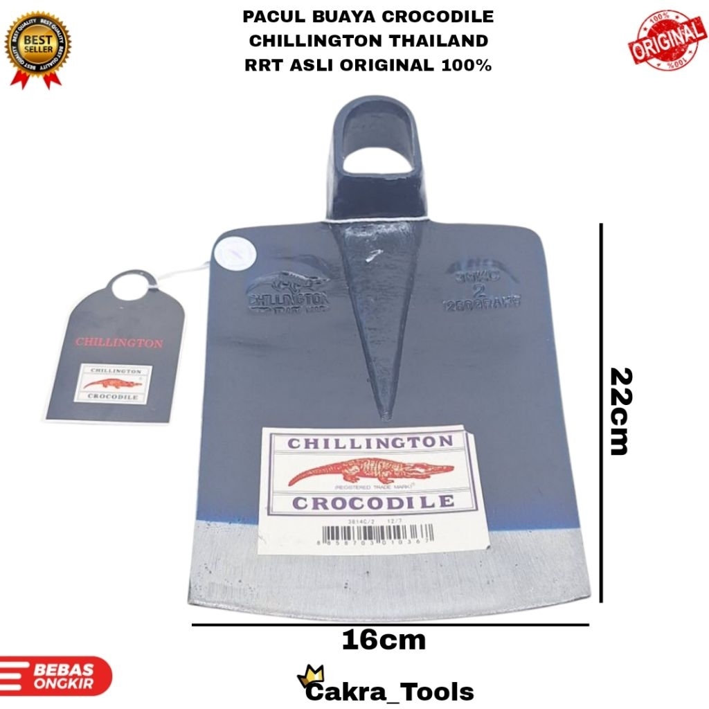[ CHILLINGTON ] PACUL CANGKUL THAILAND BUAYA CROCODILE CHILLINGTON RRT ASLI 100% ORIGINAL