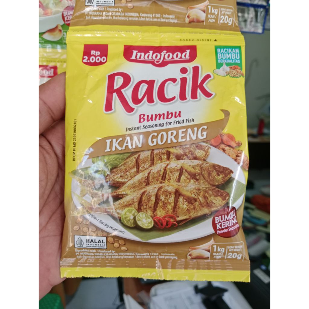 

Bumbu racik rasa ikan goreng Indofood eceran 20gram