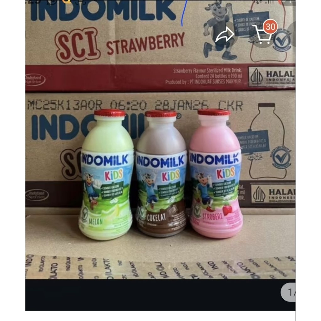 

indomilk botol 190ml