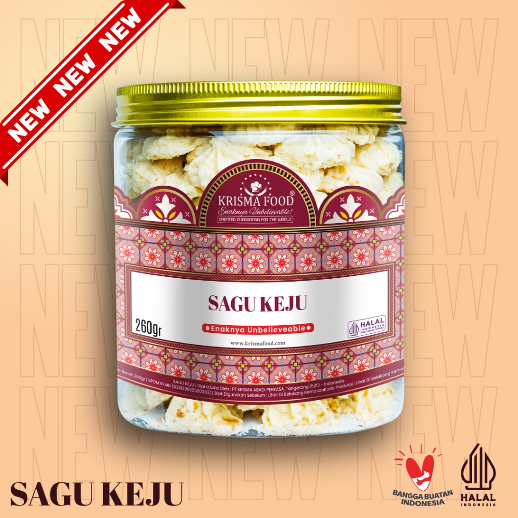 

SAGU CHEESE || 260GR || NEW KRISMA FOOD COOKIES