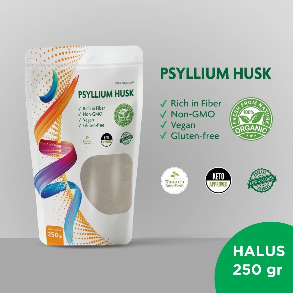 

Psyllium Husk Minuman Serbuk Serat Alami Untuk Sembelit | Detoks | Kolesterol | Rasa Original