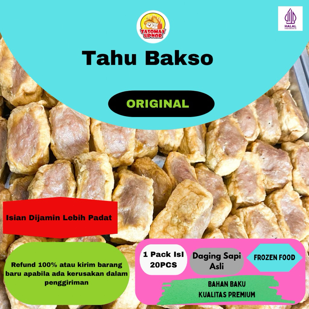

Tahu Bakso Daging Sapi Asli Isi 20Pcs Halal Premium Free Chili Oil