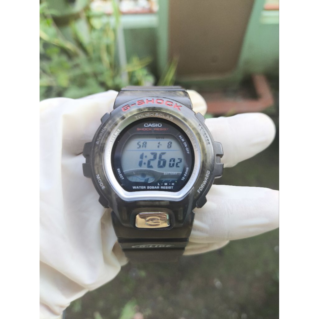 (Harga Net) Jam Tangan Casio G-Shock GL-220 G-Lide All Original Rare Langka BNB Jelly Transparan Kon