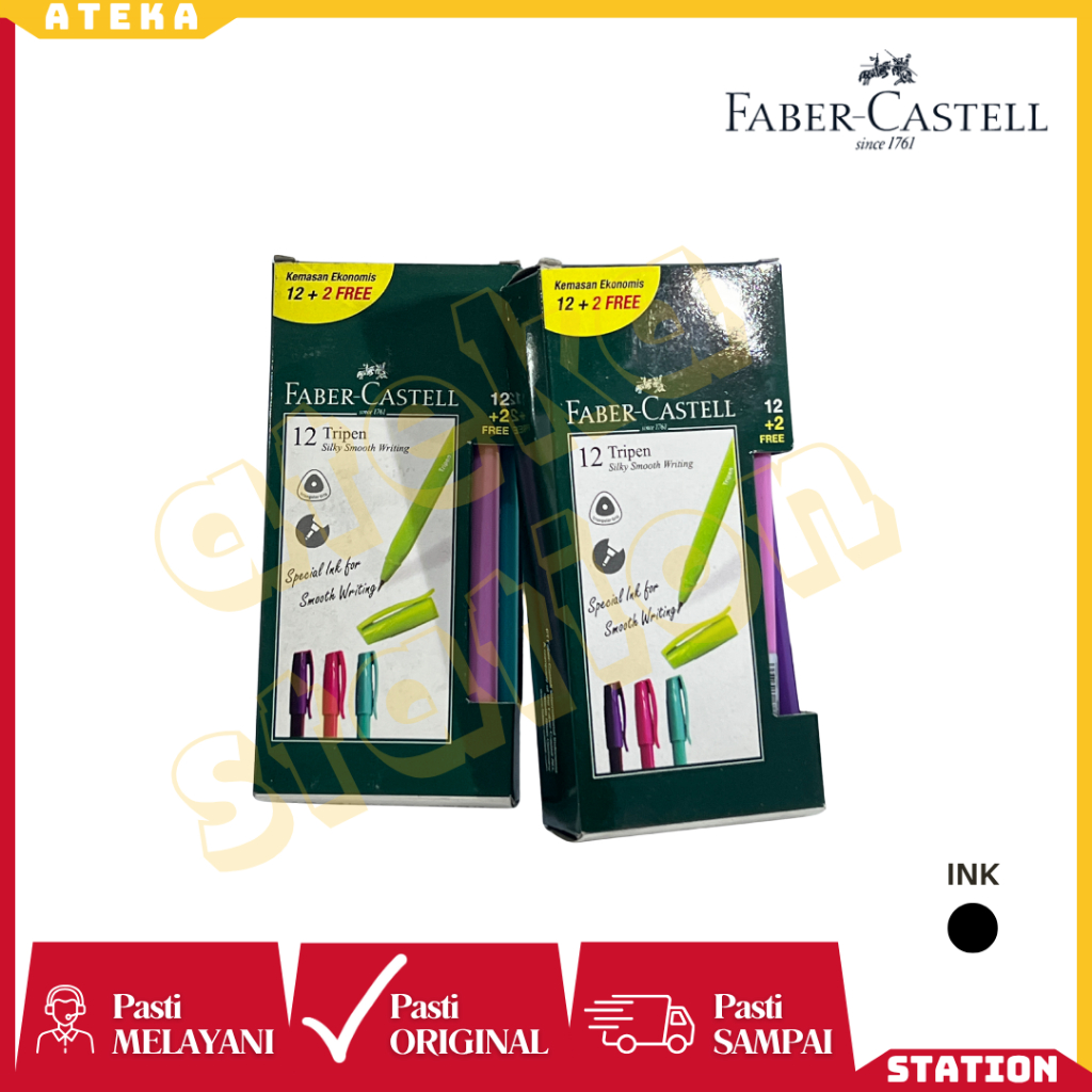 

Pulpen FABER-CASTELL TRIPEN 0.7 mm (12+1pcs)